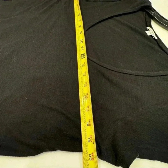 Standard James Perse Women’s 3 (large ) Black Estilo Scoop Neck Pullover Shirt - Picture 4 of 8